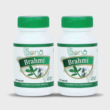 Sona Brahmi Capsules Supports brains - 60 Capsules (Pack of 2)